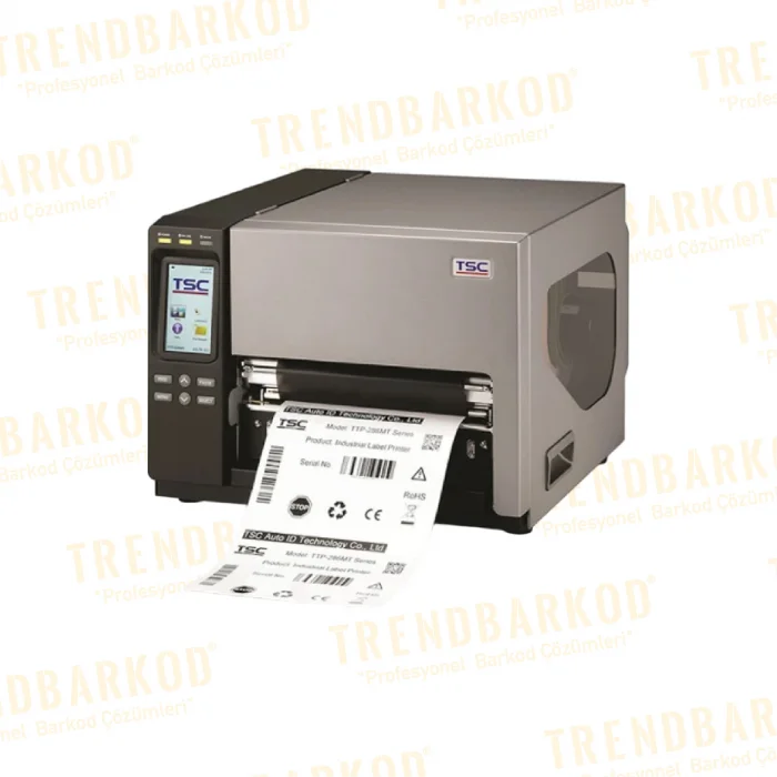 TSC TTP-286MT Termal Transfer, 203 Dpi USB Ethernet Performans Endüstriyel Barkod Etiket Rulo Yazıcı