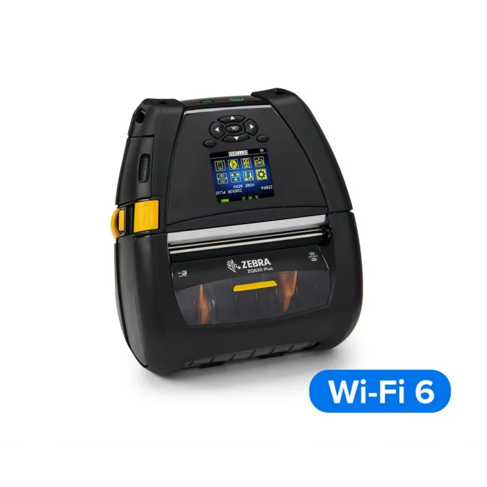 ZEBRA 4 DT Printer ZQ630 Plus RFID Wi-Fi 6 Dual Radio (802.11AX / BT5.x) Maksimum Verimlilik İçin Birinci Sınıf Mobil Etiket Ve Fiş Yazıcı