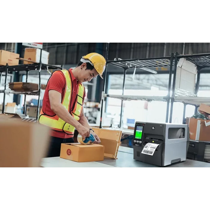 ZEBRA Direkt Termal Taşıyıcısız Kaplamasız Linerless Barkod Etiket Yazıcı ZT411 - 12 dot/mm (300 Dpi ) Serial, USB, Ethernet, Bluetooth 4.1/MFi, USB Host, Linerless Cutter, EZPL Model No: ZT41143-D9E0000Z