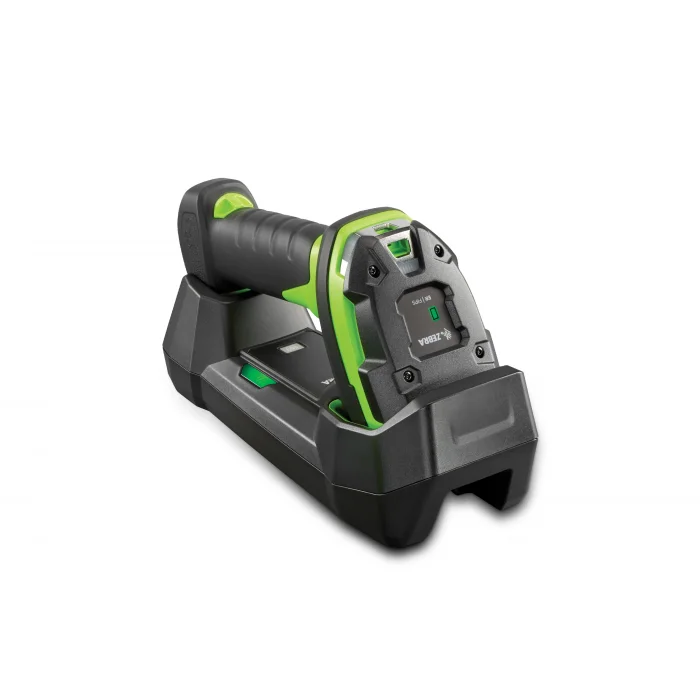 ZEBRA DS3678-ER3U4212SVW Model Ultra Dayanıklı Yeşil Vibrasyonlu Kablosuz Barkod Okuyucu Standard Cradle USB