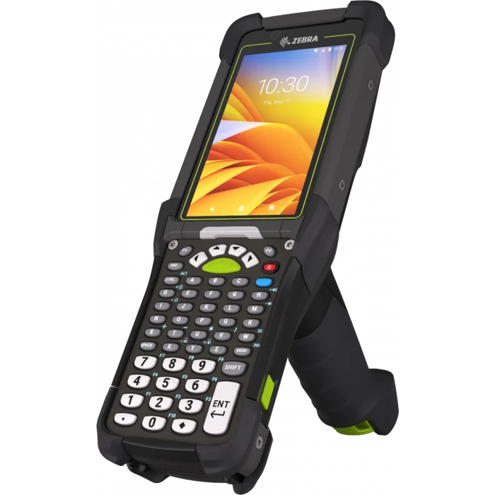 ZEBRA MC9400 El Terminali, MC9401-0G1P6DSB-TR MC94, LAN, WIFI 6E, Tabanca, Bluetooth, NFC, 4.3 Ekran, Titreşim, Android GMS, SE4770 Okuyucu, 8MP FF + 16MP RF Kamera, 6GB RAM / 128GB UFS, 53 Tuş, 7000mAh BLE Pil