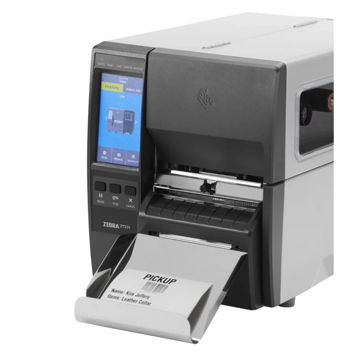 ZEBRA Termal Transfer Barkod Etiket Yazıcı ZT231 - 8 dot/mm (203 Dpi ) Kesici, USB, Ethernet Model No: ZT23142-T2E000FZ