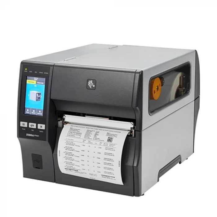 ZEBRA Termal Transfer Barkod Etiket Yazıcı ZT421 - 12 dot/mm (300 Dpi ) Geri Sarma (Etiket Sıyırıcı) Model No: ZT42163-T4E0000Z