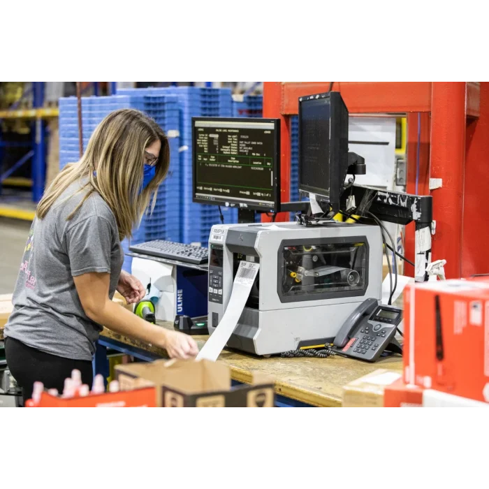 ZEBRA Termal Transfer Barkod Etiket Yazıcı ZT610 4 300 Dpi Sıyırıcı RFID UHF Renkli Dokunmatik Ekran Parça No: ZT61043-T0E01C0Z