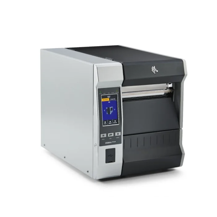 ZEBRA Termal Transfer Barkod Etiket Yazıcı ZT620 6 203 Dpi Kablosuz 802.11.ac Sıyırıcı Renkli Dokunmatik Ekran Parça No: ZT62062-T0EC100Z