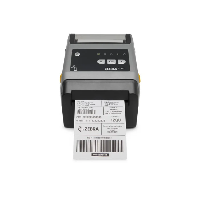 ZEBRA ZD621 Direkt Termal Barkod Etiket Yazıcı 203 Dpi, USB, USB Host, Ethernet, Seri, BTLE5, Kesici, Model No: ZD6A042-D2EF00EZ