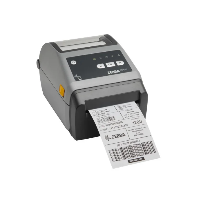 ZEBRA ZD621 Termal Transfer Barkod Etiket Yazıcı 203 Dpi, USB, USB Host, Ethernet, Seri, BTLE5, Kesici, Model No: ZD6A042-32EF00EZ