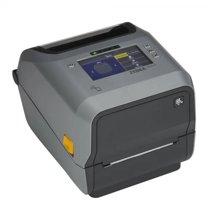 ZEBRA ZD621 Termal Transfer Barkod Etiket Yazıcı 4.3 Renkli Dokunmatik LCD Ekran; 203 Dpi, USB, USB Host, Ethernet, Seri, BTLE5, Model No: ZD6A142-30EF00EZ