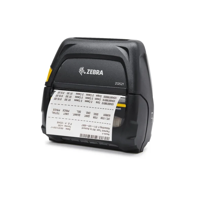 ZEBRA ZQ521 Premium Mobil Yazıcı, ZQ52-BUW000E-00 DT, 4.45/113 mm, Wi-Fi Bluetooth, Standart Pil