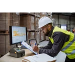 ZEBRA ZD621 Direkt Termal Barkod Etiket Yazıcı Renkli Dokunmatik LCD Ekran, 203 Dpi, USB, USB Host, Ethernet, Seri, WiFi Kablosuz, Bluetooth BT4, Etiket Sıyırıcı, Model No: ZD6A142-D1EL02EZ