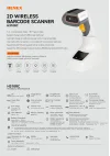 HENEX H310RC 2D Kablosuz Bluetooth Barkod Okuyucu ve Şarj Cradle