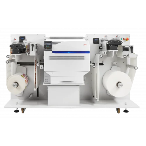 Oki ES9542R 5 Renkli CMYKW 330mm Rulodan Ruloya Etiket ve Karton Yazıcı