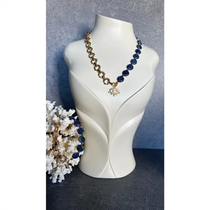 Lapis Lazuli Zincir Kolye Ve Bileklik