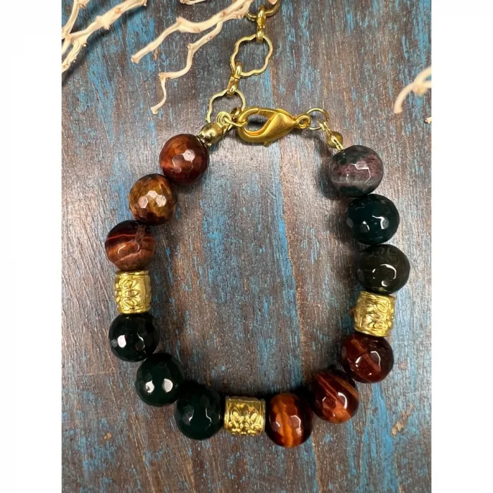 Kaplan Gözü Kan Taşı Bileklik