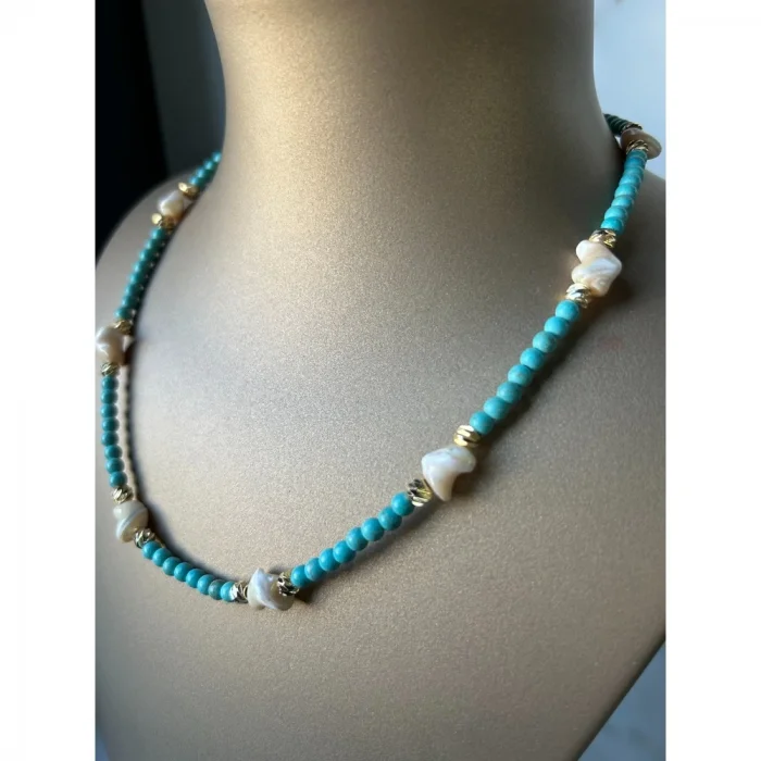 Turkuaz Sedef Kolye