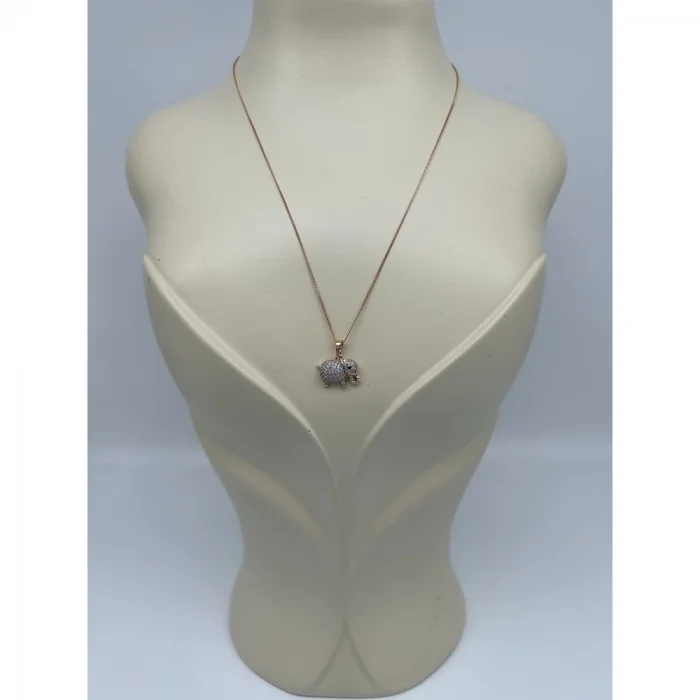 Fil Uçlu Rose Kolye