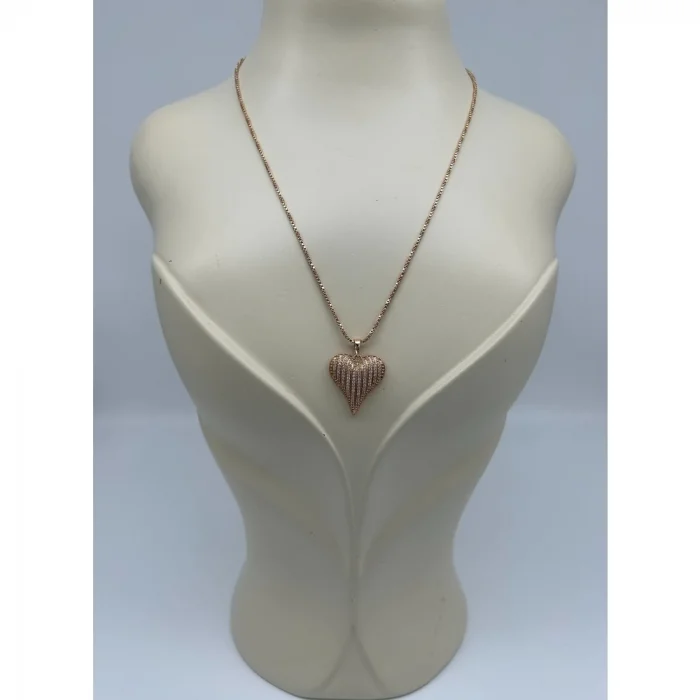 Kalp Rose Kolye