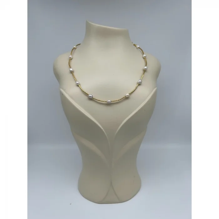 İnci Çubuk Boncuk Kolye