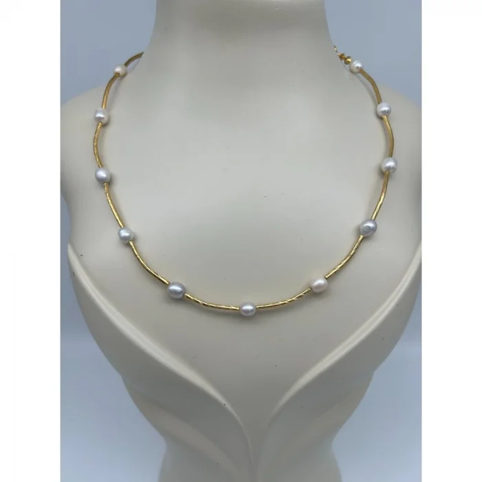 İnci Çubuk Boncuk Kolye