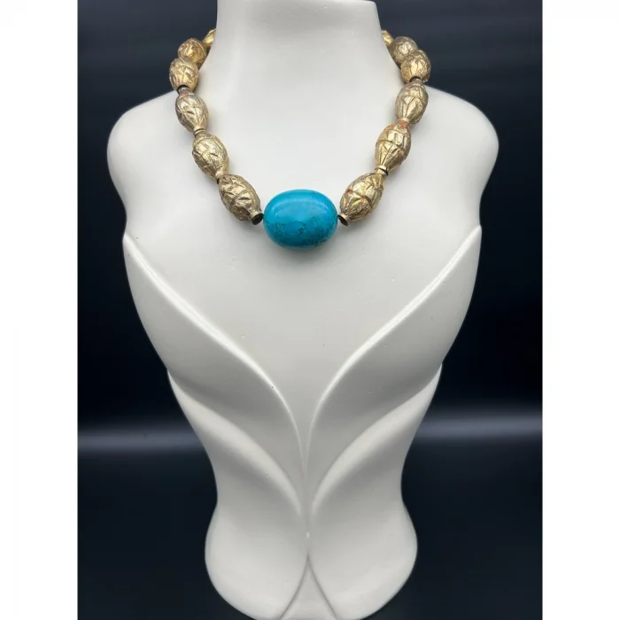 Turkuaz Antik Kolye