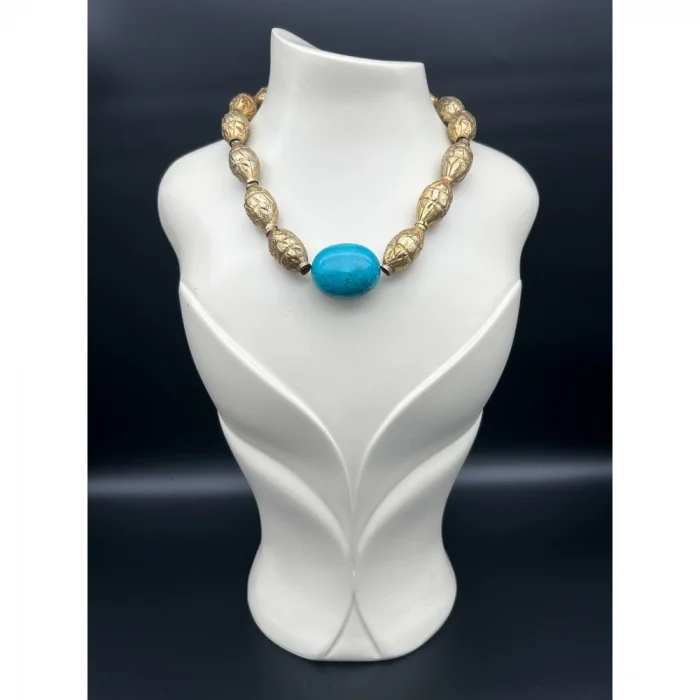 Turkuaz Antik Kolye