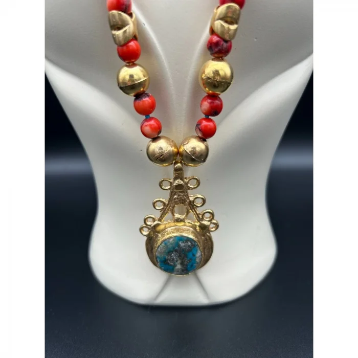 Mercan Antik Uçlu Kolye