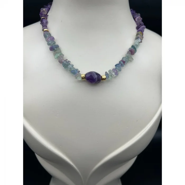 Florit Ametist Kolye Ve Bileklik