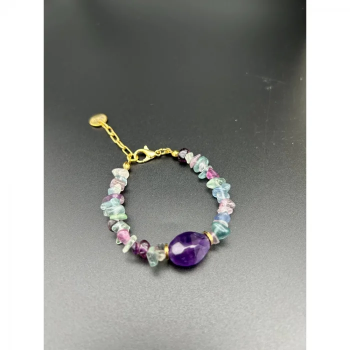 Florit Ametist Kolye Ve Bileklik