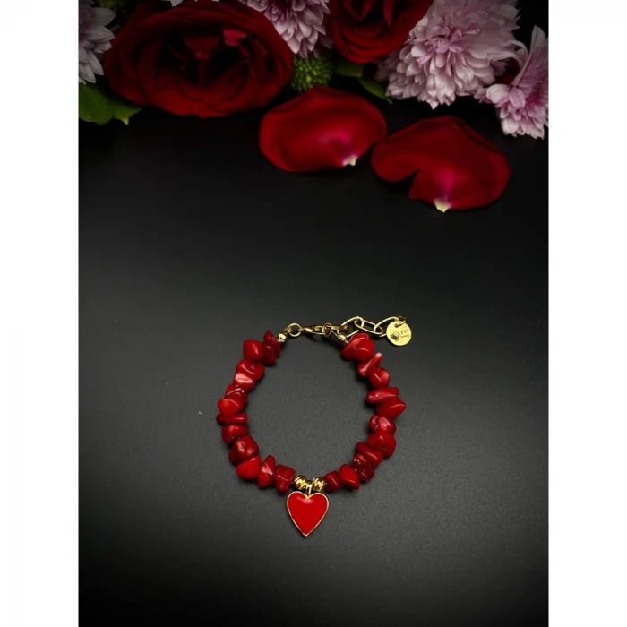 Mercan Kalp Bileklik