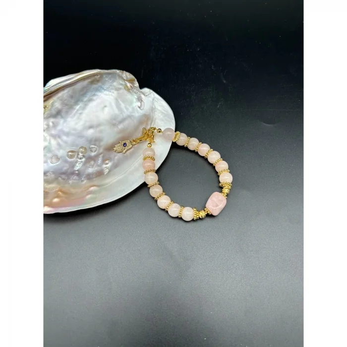 Ay Taşı Heliodor Gold Bileklik