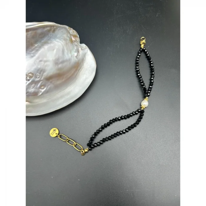 Barok İnci Kristal Bileklik