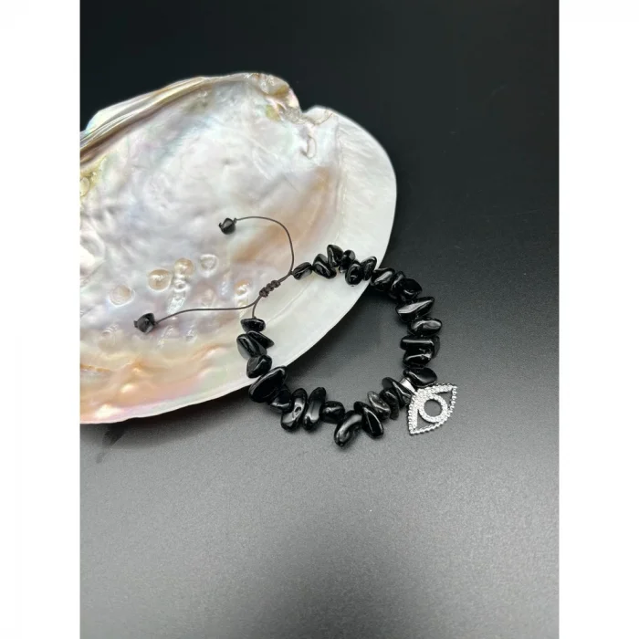 Oniks Göz Uçlu Bileklik