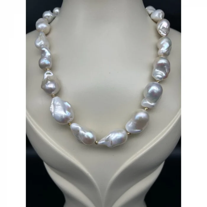 Barok İnci Gold Kolye (A+++ Kalite)