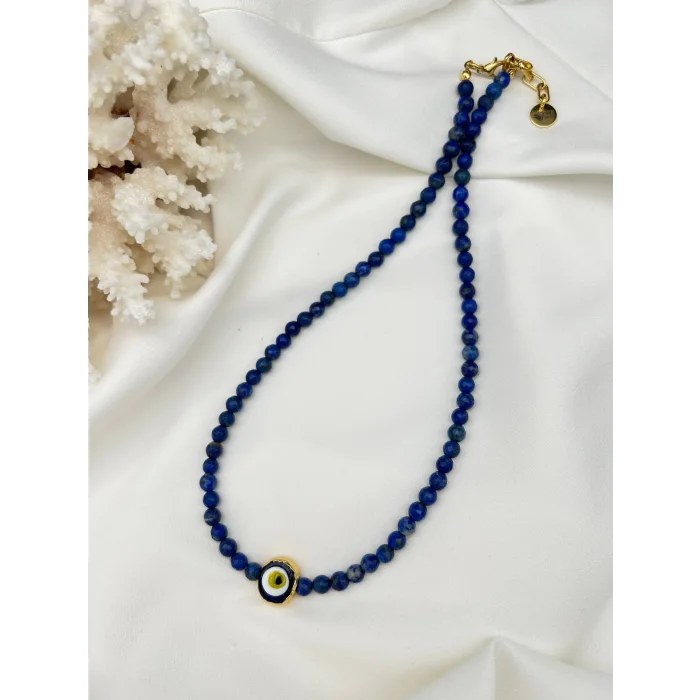 Lapis Lazuli Nazar Boncuklu Kolye