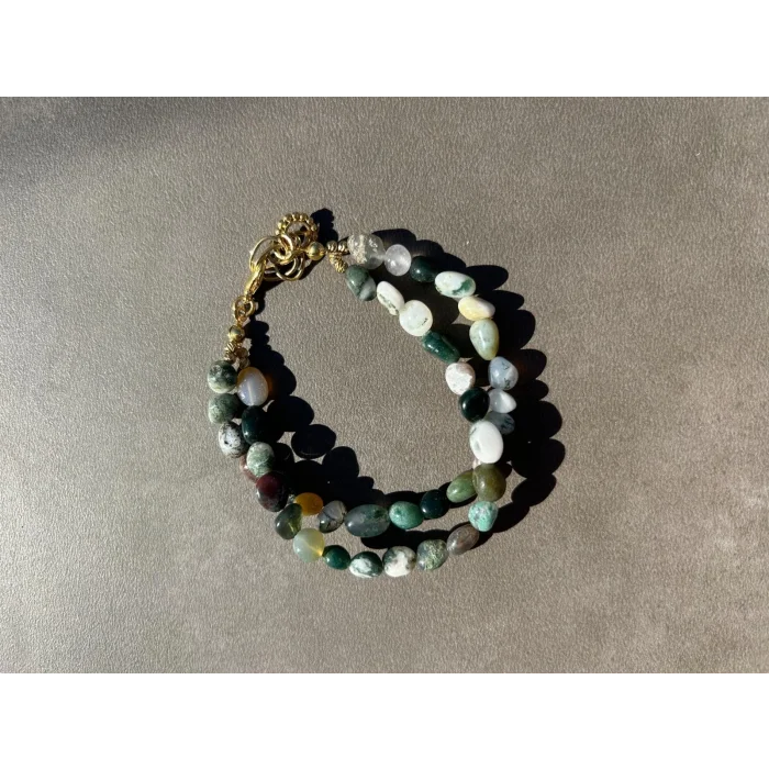 Hint Akik Çift Katlı Bileklik