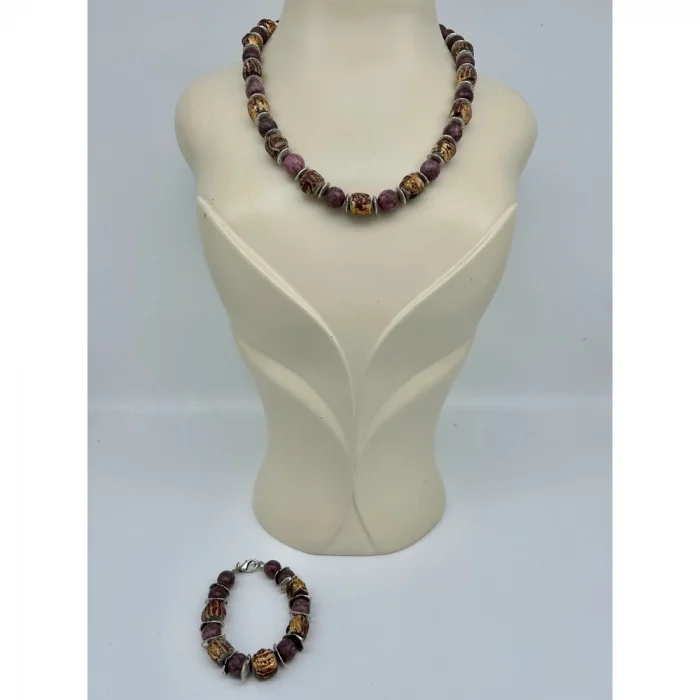 Lepidolit Tohum Kolye ve Bileklik