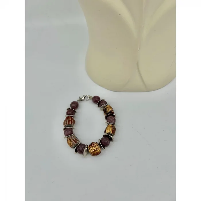 Lepidolit Tohum Kolye ve Bileklik