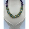 Ametist Amazonit Kolye