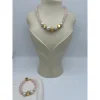 Pembe Kuvars Barok İnci Kolye ve Bileklik