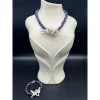 Barok İnci Ametist Kolye ve Bileklik Set