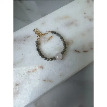 Labradorit Kuvars Bileklik