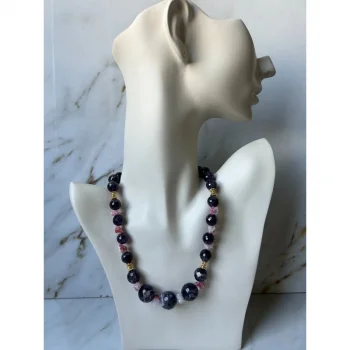 Ametist Druze Kristali Kolye