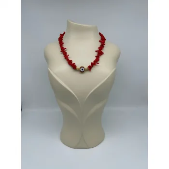 Mercan Nazar Boncuklu Kolye