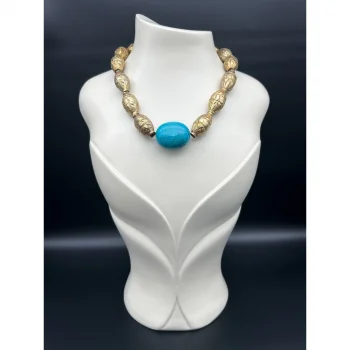 Turkuaz Antik Kolye