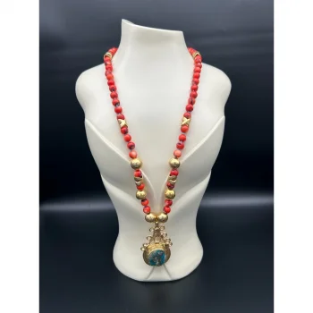 Mercan Antik Uçlu Kolye