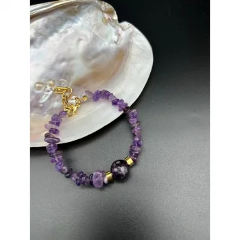 Kırık Ametist Bileklik