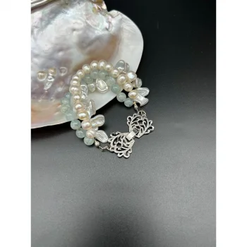 Aquamarine İnci Bileklik