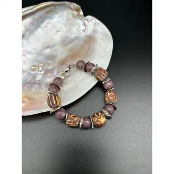 Lepidolit Tohum Bileklik