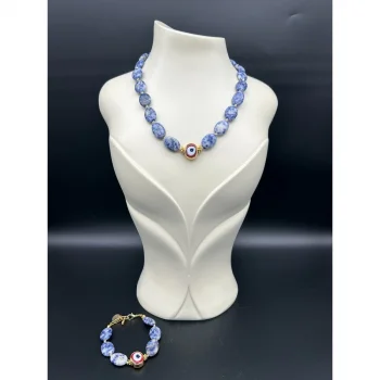 Sodalit Kolye ve Bileklik