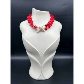 Mercan Barok İnci Kolye